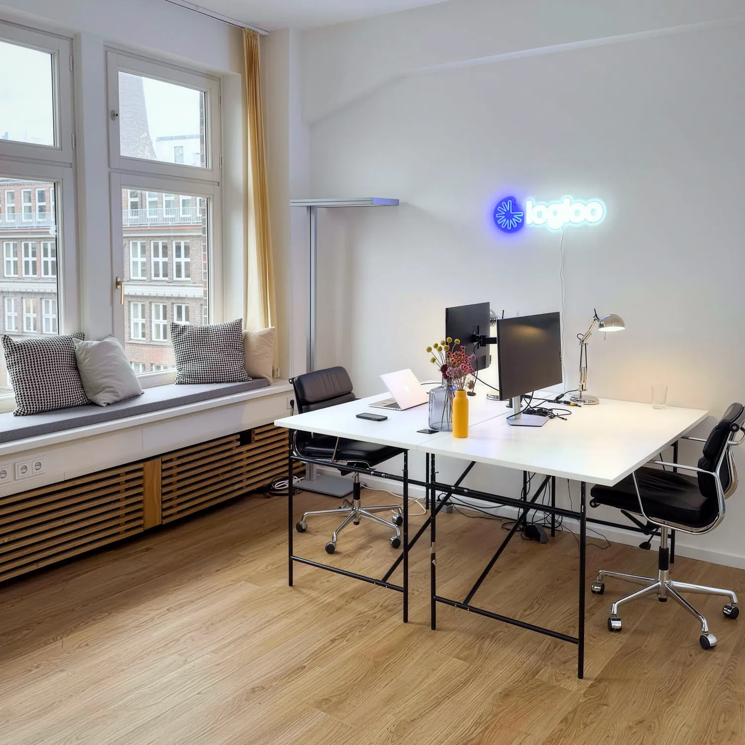 Arbeitsplatz im Logicc-Büro