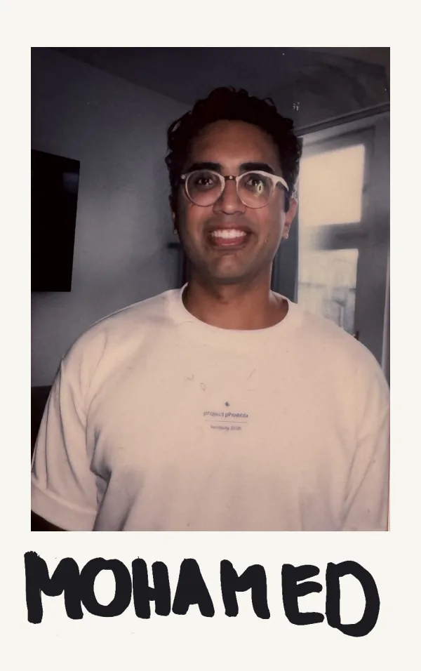 Polaroid von Mohamed aus dem Logicc-Team
